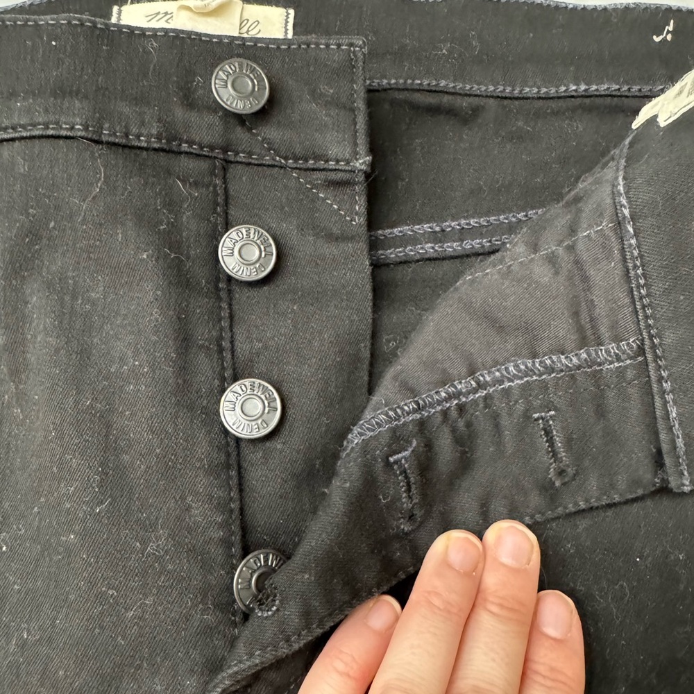 Madewell Black High-Rise Skinny Jeans